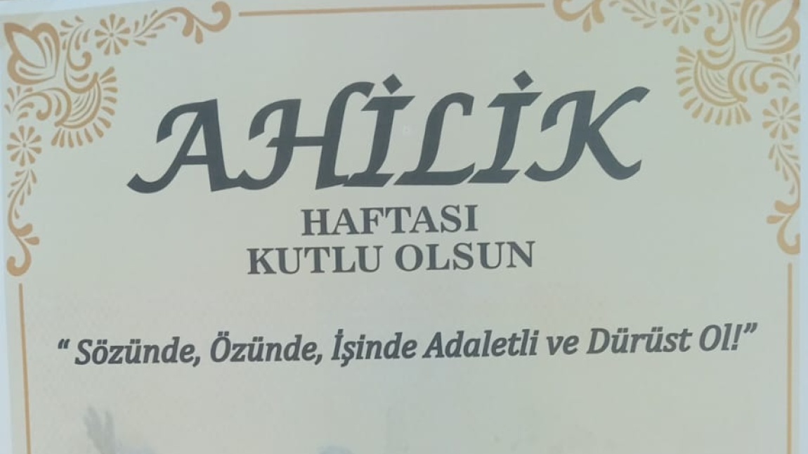 Merkezimizde Ahilik Haftası Kutlamaları Yapıldı